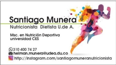Santiago Múnera Nutricionista